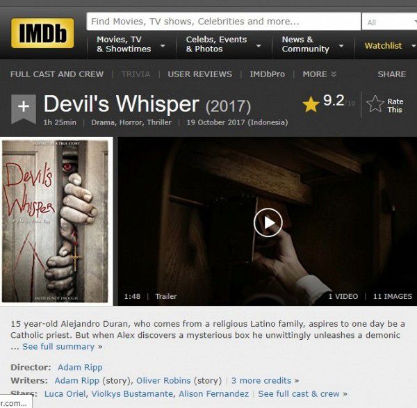 Phim kinh dị "Devil's Whisper: Lời thì thầm của quỷ" đạt 9,2 điểm IMDb (7)